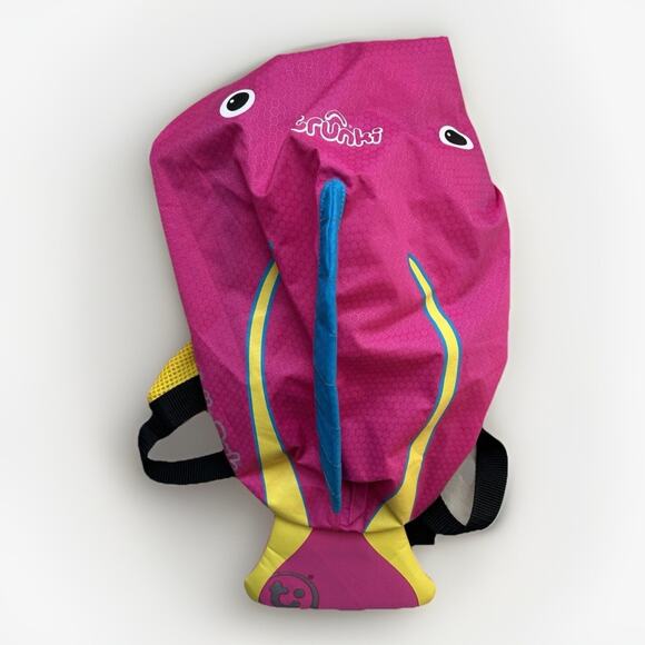 Trunki PaddlePak Pink Fish Swim Backpack Beach Pool Water Resistant Toddler Size - Picture 7 of 10